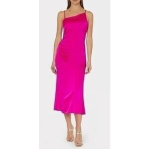 Nwt Milly Electra Fusia Women's Satin Slip Dress Size 0